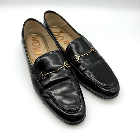 Sam Edelman Loraine Black Patent Leather Loafer 10 - Picture 1 of 15